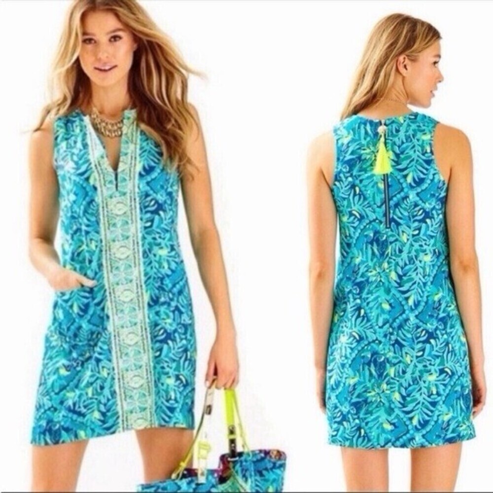 Lilly Pulitzer Kelby Stretch Shift Sleeveless Dress (108)
